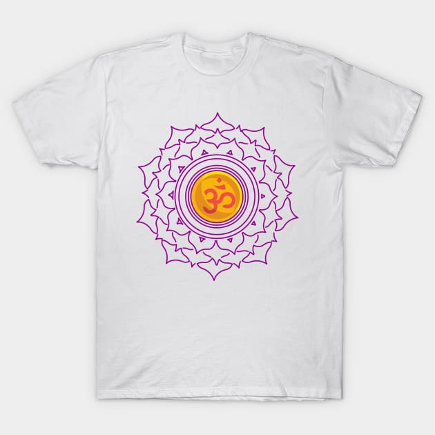 Sacred Om Symbol T-Shirt by Mighty Designs